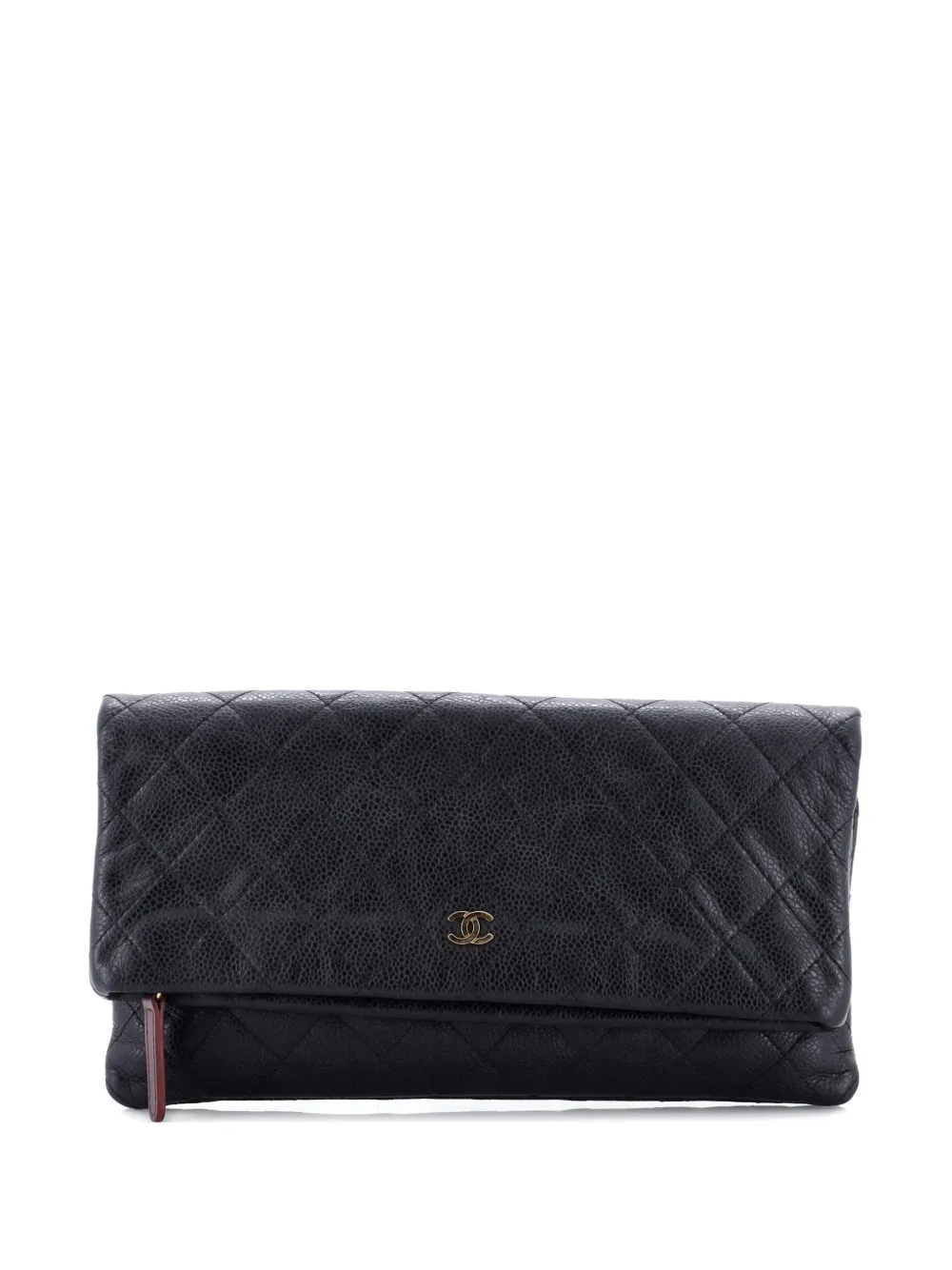 CHANEL Pre-Owned Beauty CC Quilted Caviar clutch bag - Nero
