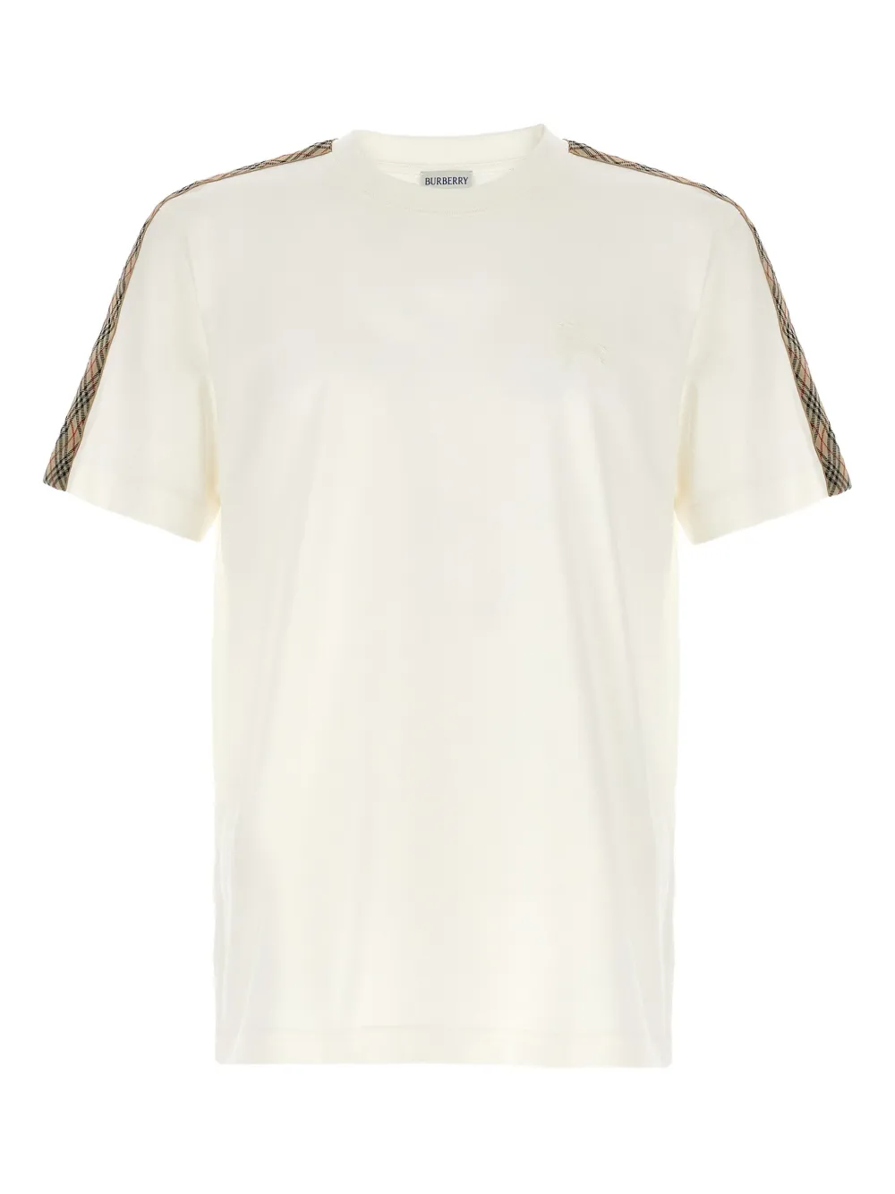 Burberry Check-trim T-shirt - Toni neutri