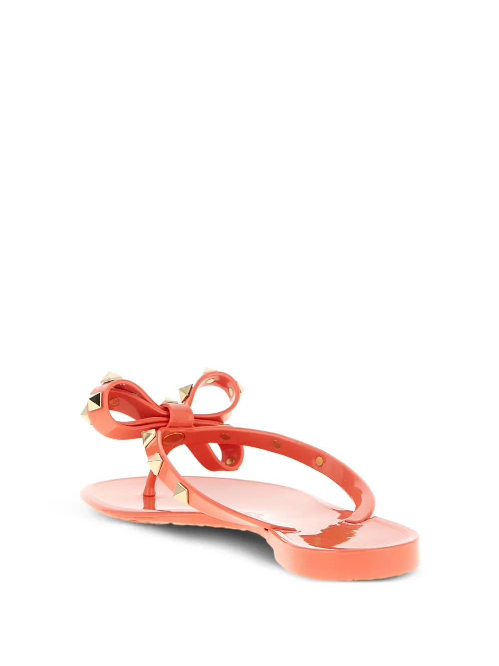 Valentino Garavani Rockstud slippers Oranje
