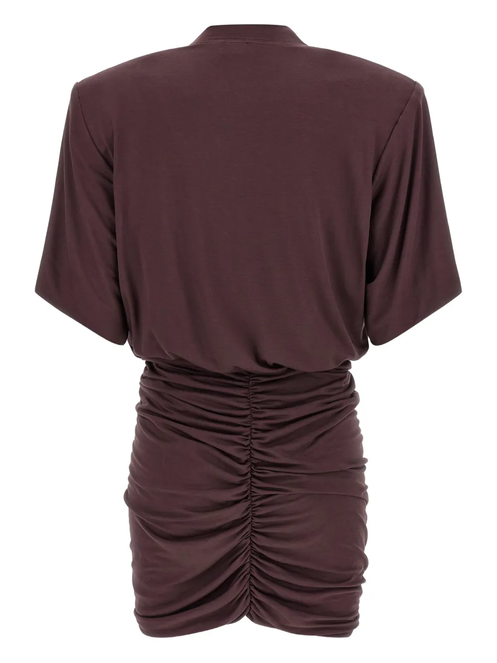 THE ANDAMANE Lennox ruched mini dress - Paars