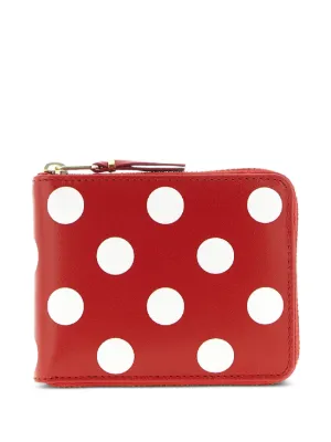 Comme Des Garçons Wallet polka-dot Print Wallet | Red | FARFETCH CA