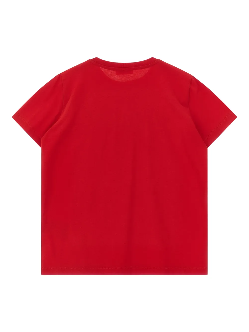 Moncler Enfant T-shirt met logopatch Rood