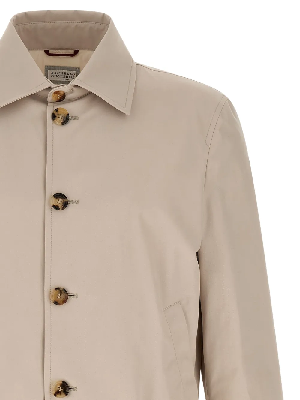  Brunello Cucinelli Buttoned Shirt Jacket - Neutrals 