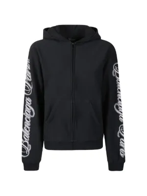 Balenciaga Zip Cotton Knitwear | Black | FARFETCH