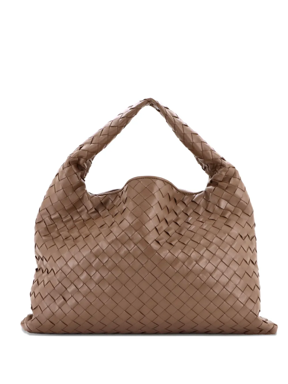 Bottega Veneta Pre-Owned Hop Intrecciato Leather Small hobo bag - Marrone