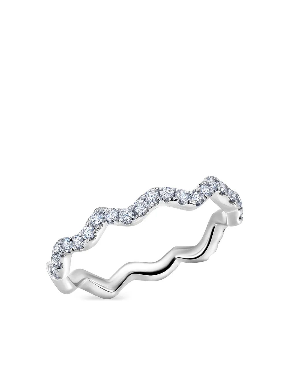 graziela diamond stackable band ring - Argento