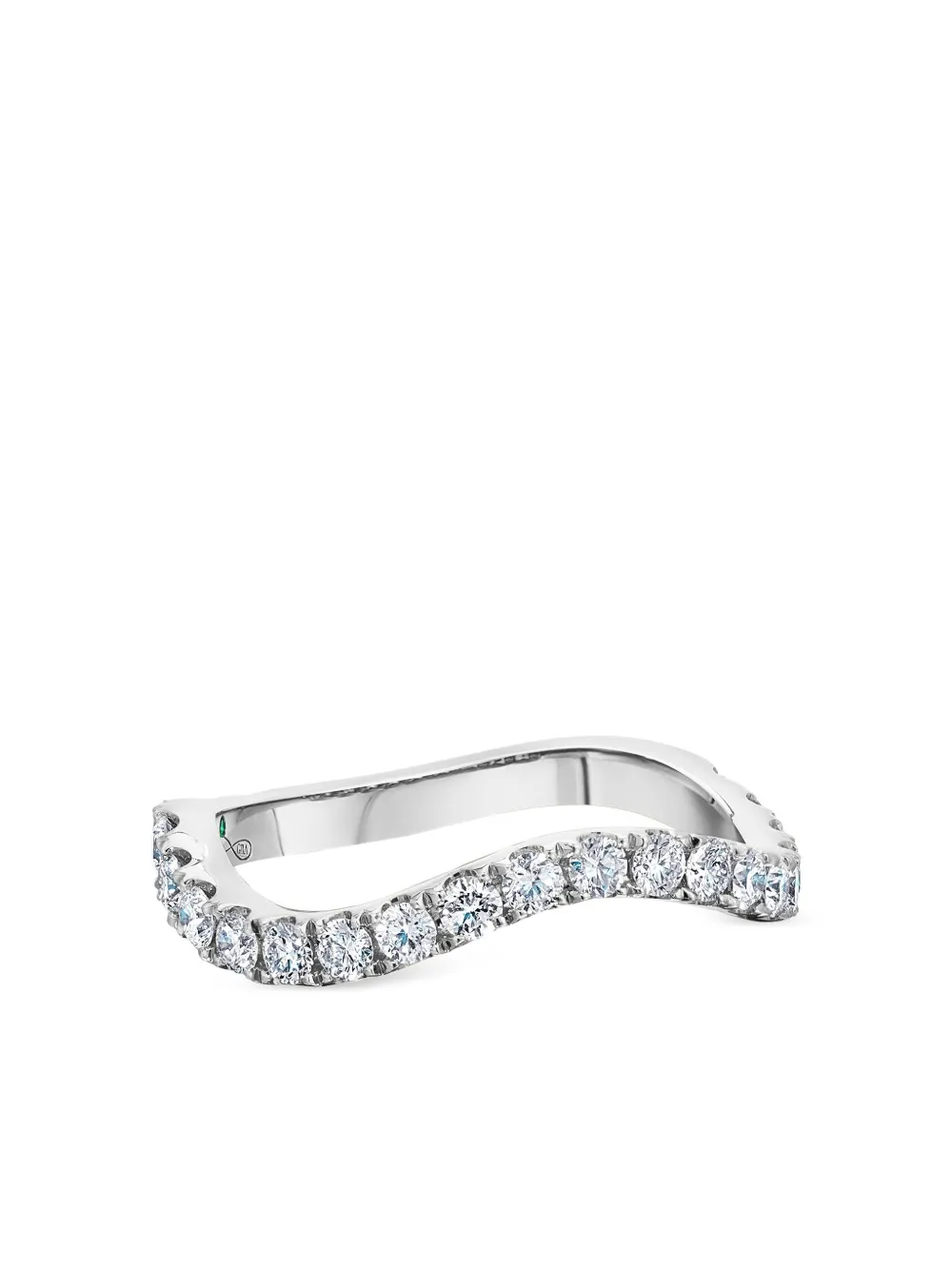 graziela Rio diamond ring band ring - Argento
