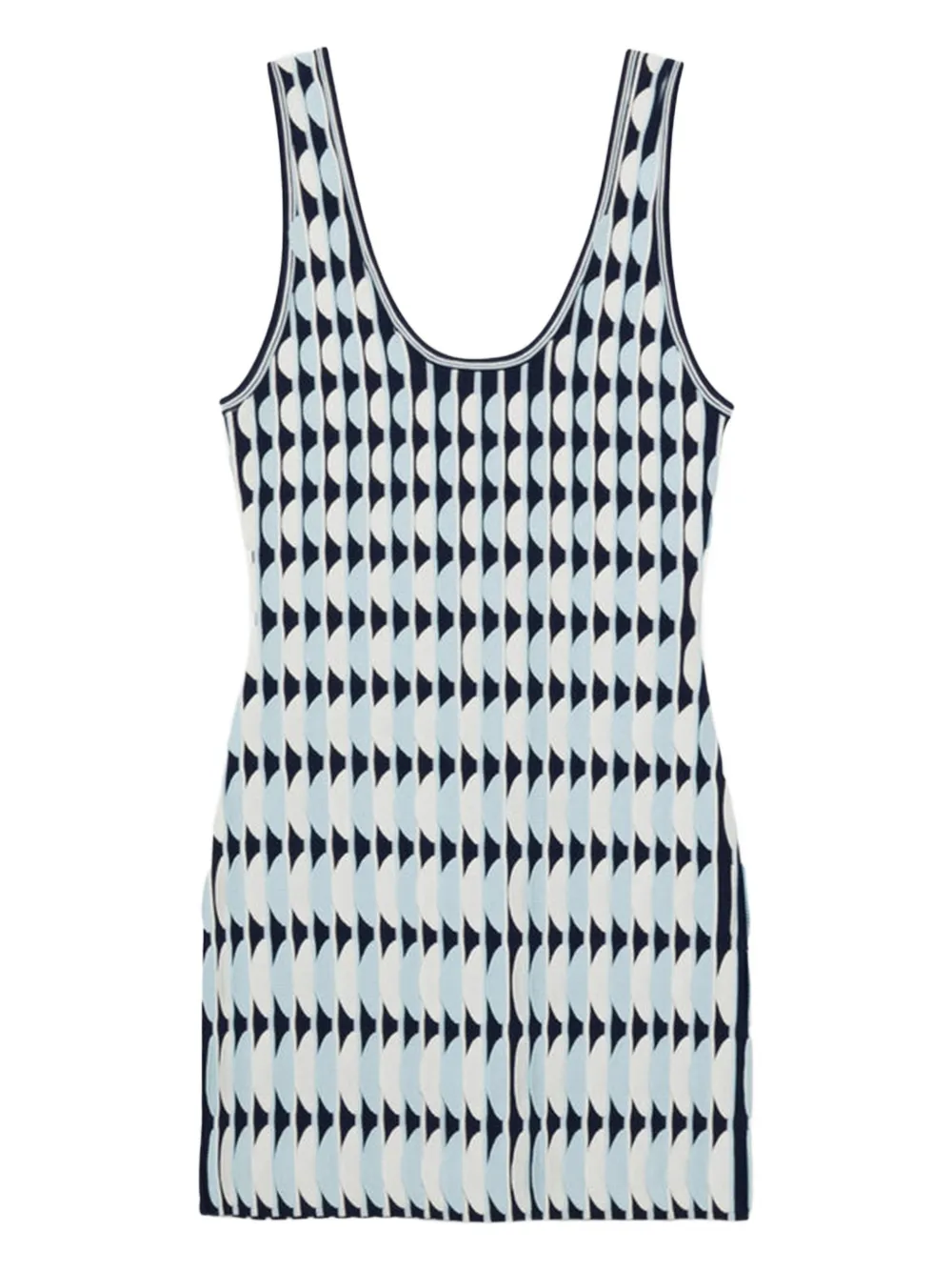 Simkhai Lorien patterned mini dress - Blu