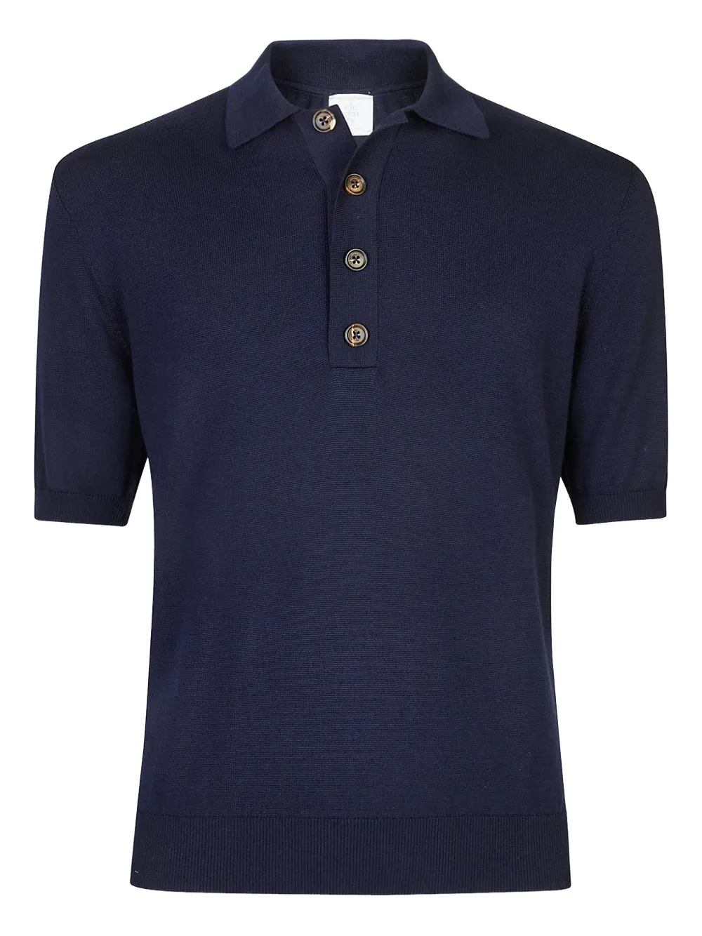 Eleventy button short-sleeve polo shirt - Blu