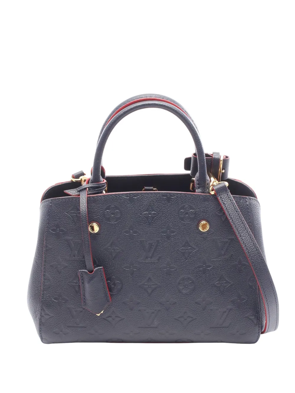 Louis Vuitton Pre-Owned 2019 Monogram Empreinte Montaigne MM satchel - Blau