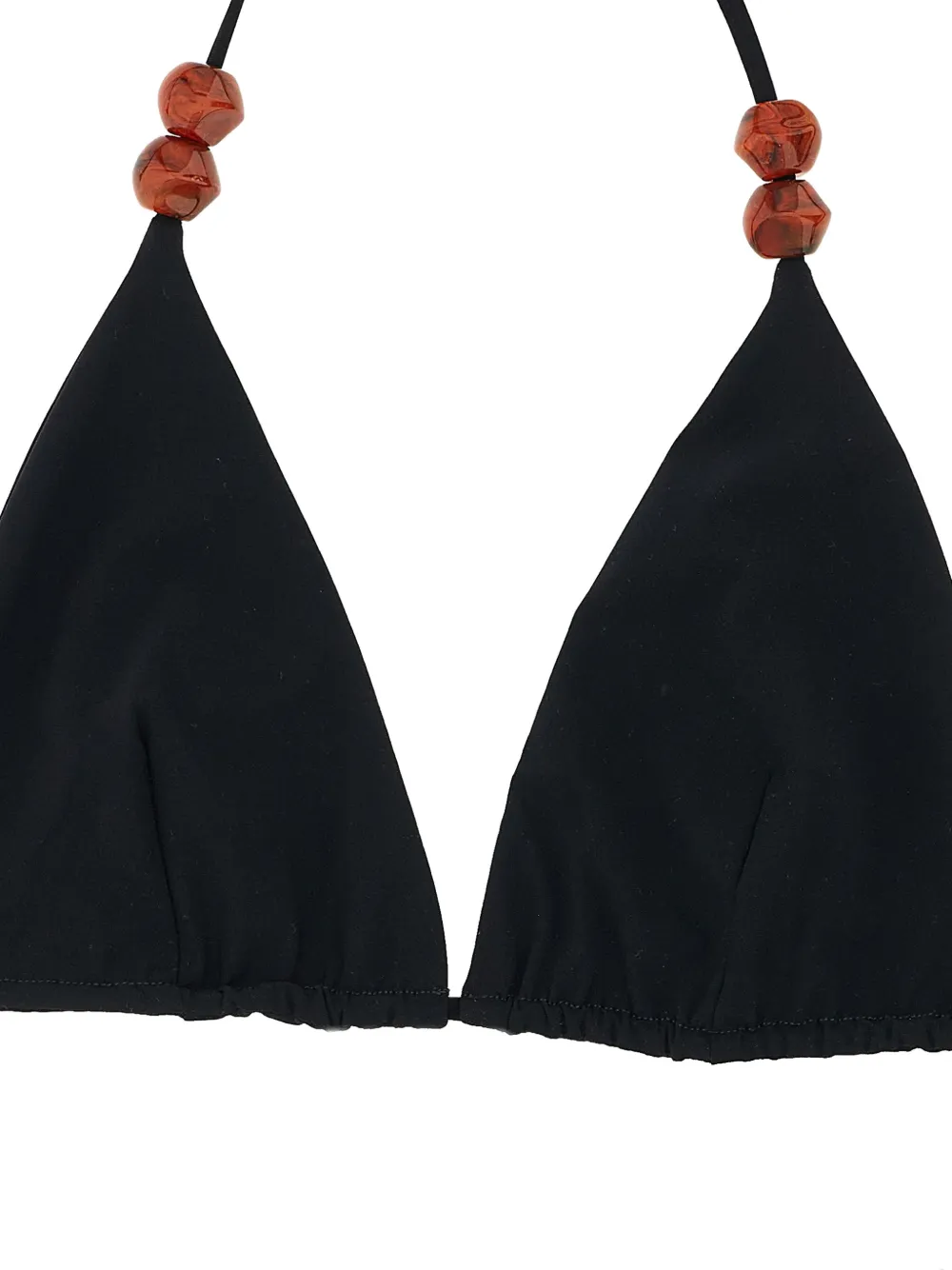 Magda Butrym Bead-detail Bikini Top - Black 