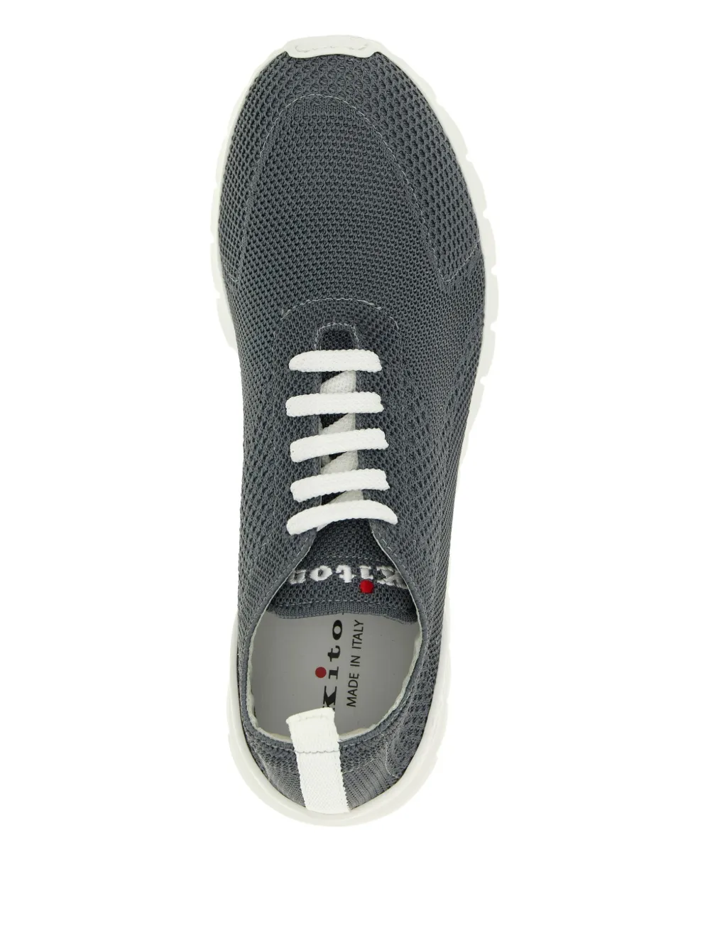 Kiton Fits sneakers met geborduurd logo Grijs