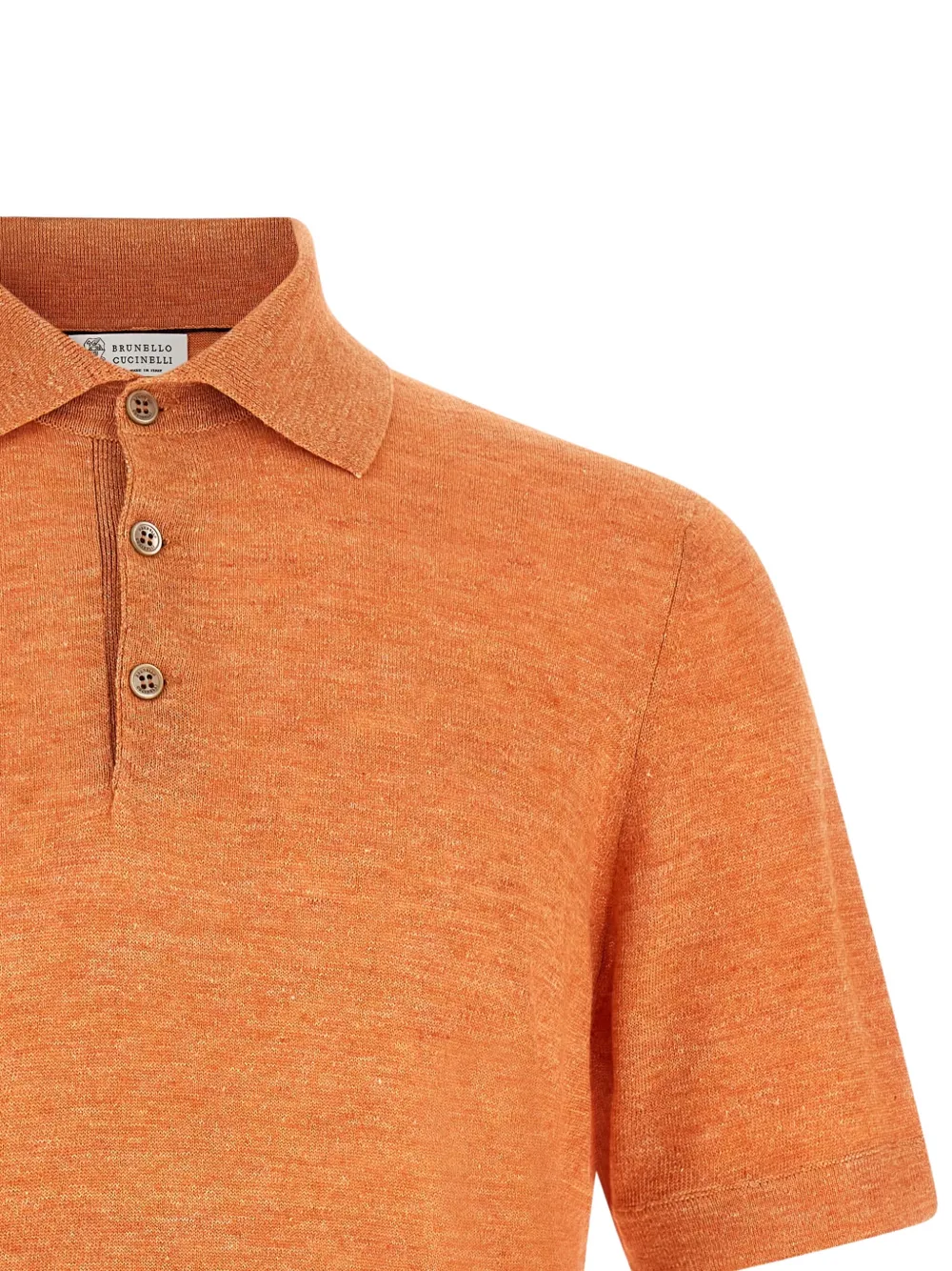 Brunello Cucinelli Poloshirt met korte mouwen Oranje