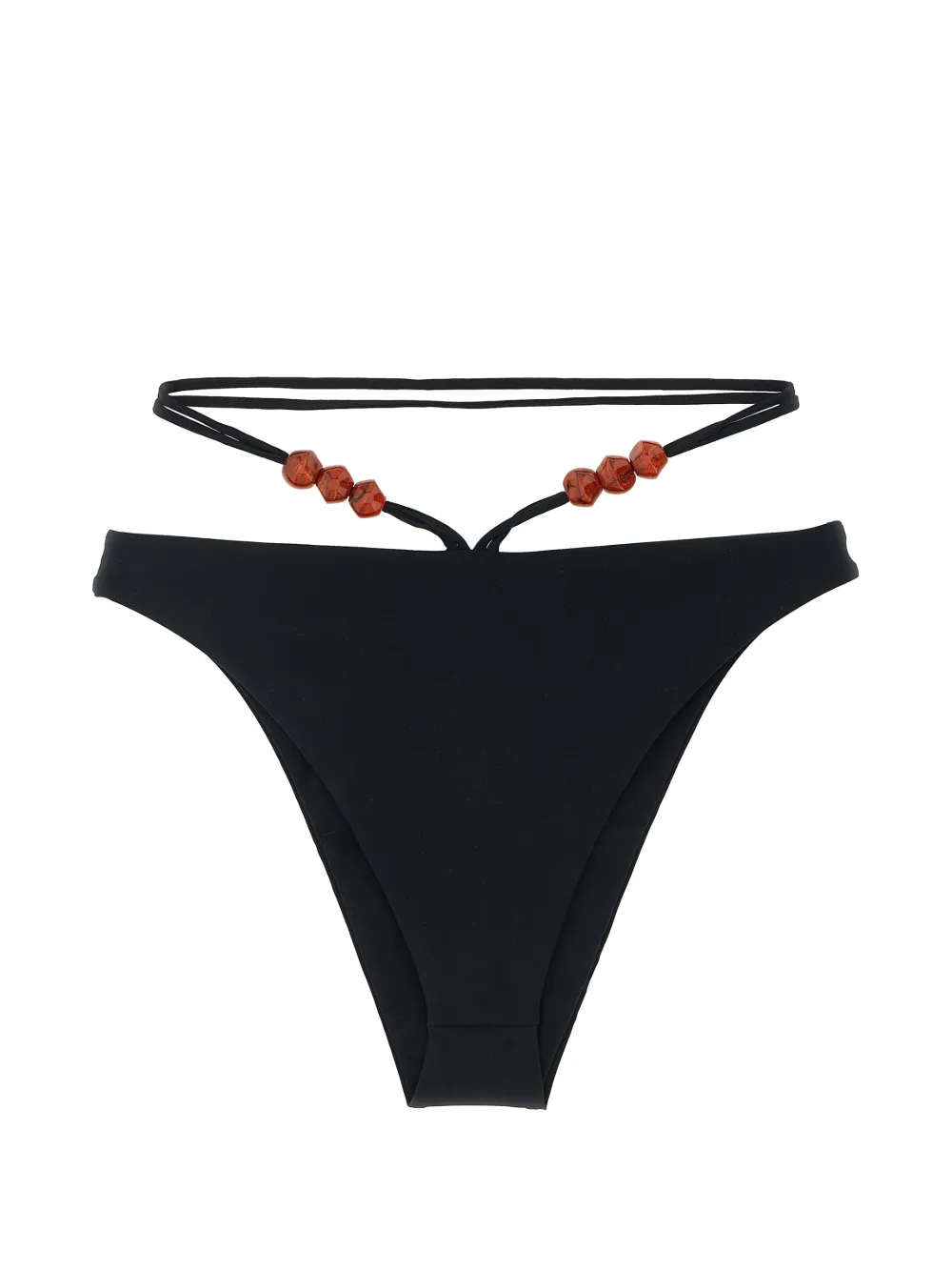 Magda Butrym bead-detail bikini bottoms - Nero