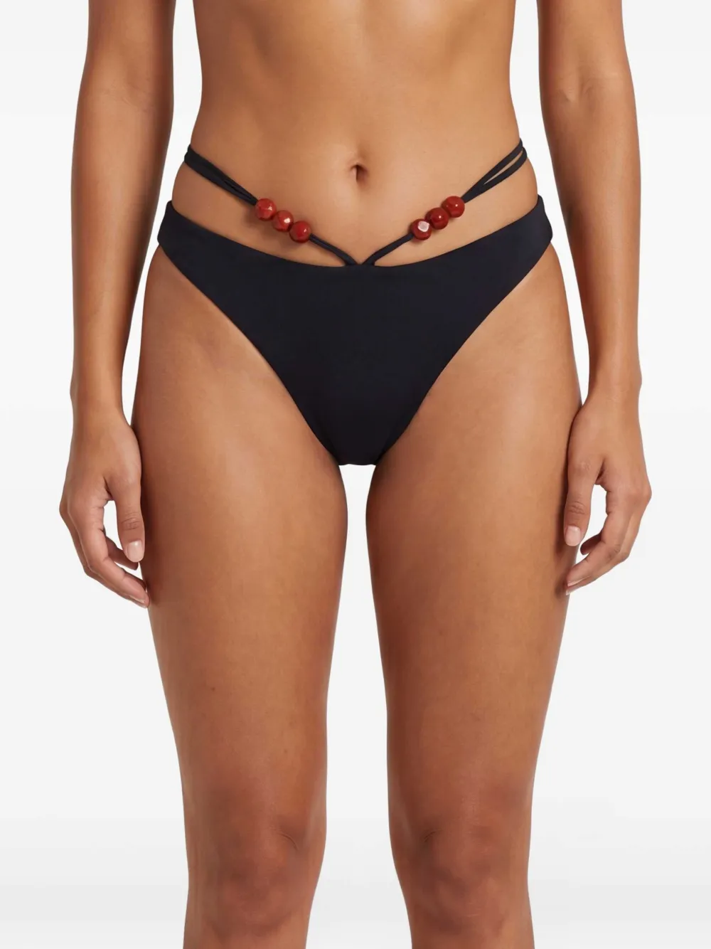 Magda Butrym Bikinislip met kralen Zwart