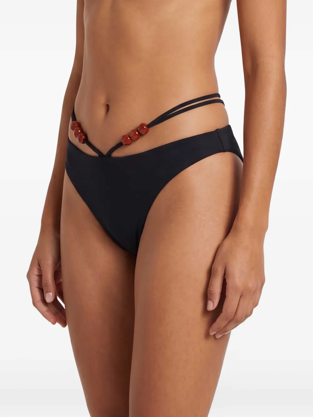Magda Butrym Bikinislip met kralen Zwart