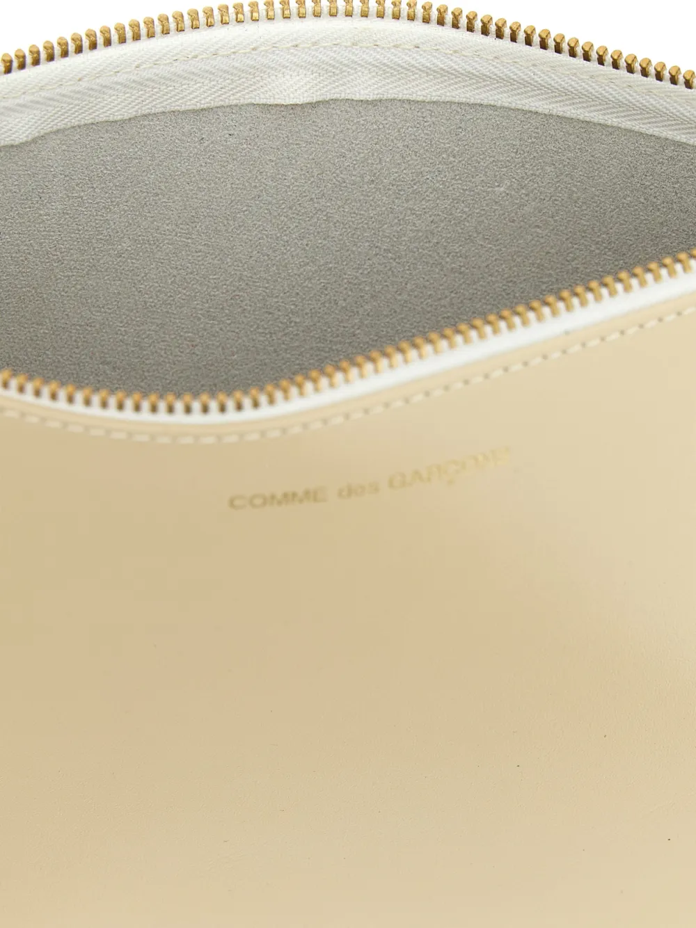 Comme Des Garçons Wallet Portemonnee met logodetail Beige