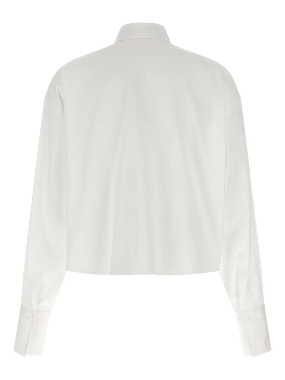 Ermanno Scervino Plastron cotton shirt - Wit