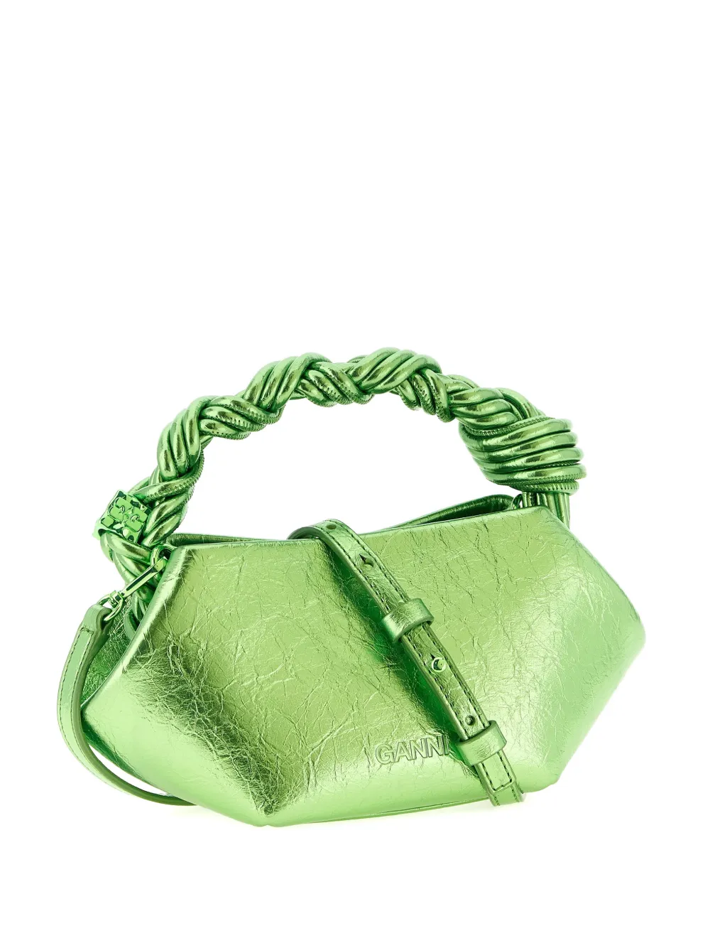 GANNI mini Bou tote bag - Verde