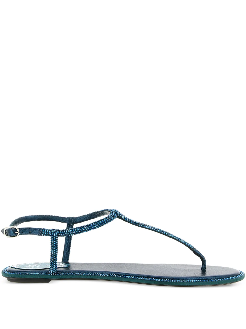 René Caovilla rhinestone-embellished diana sandals - Blu