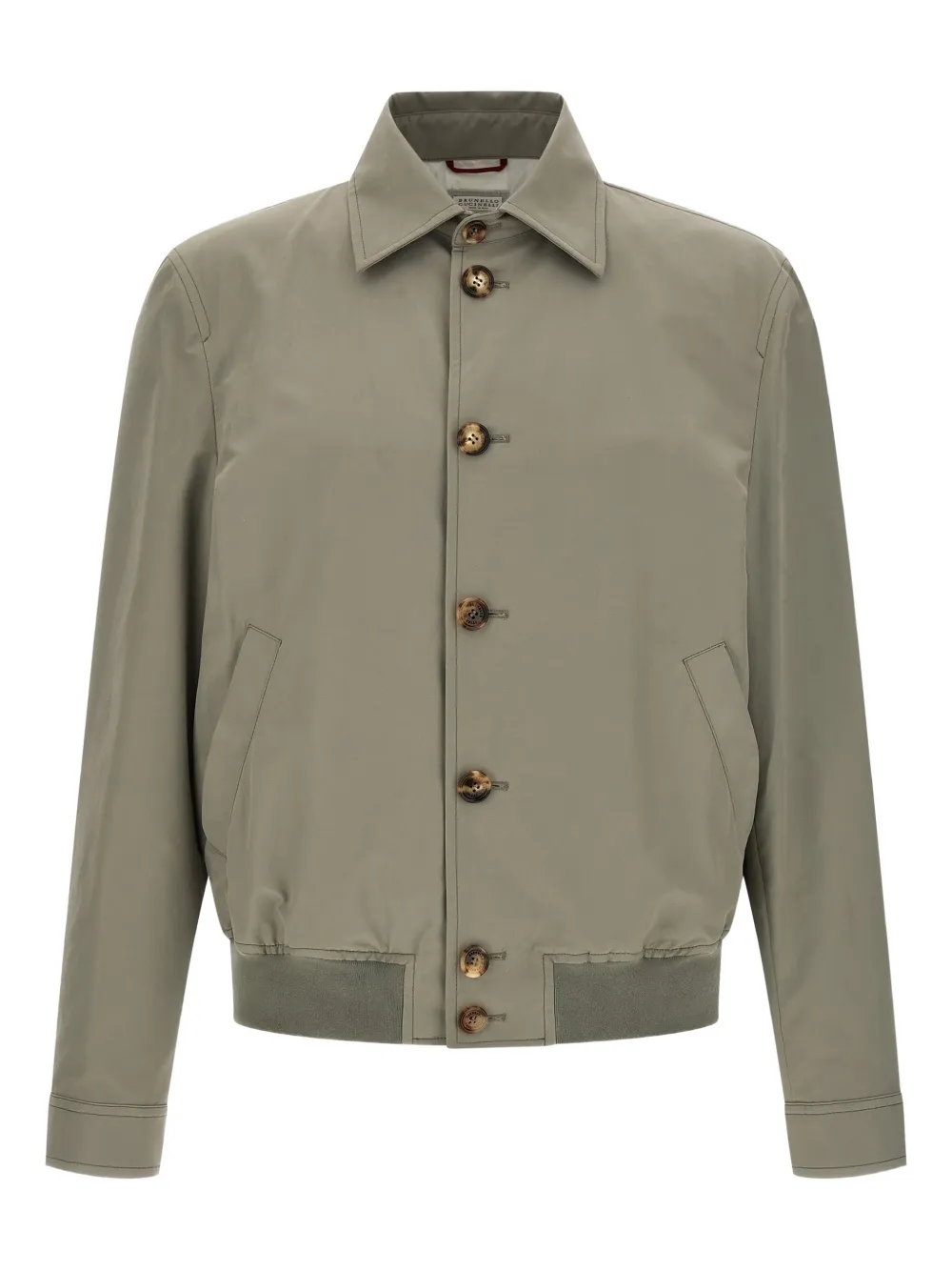 Brunello Cucinelli buttoned jacket - Verde