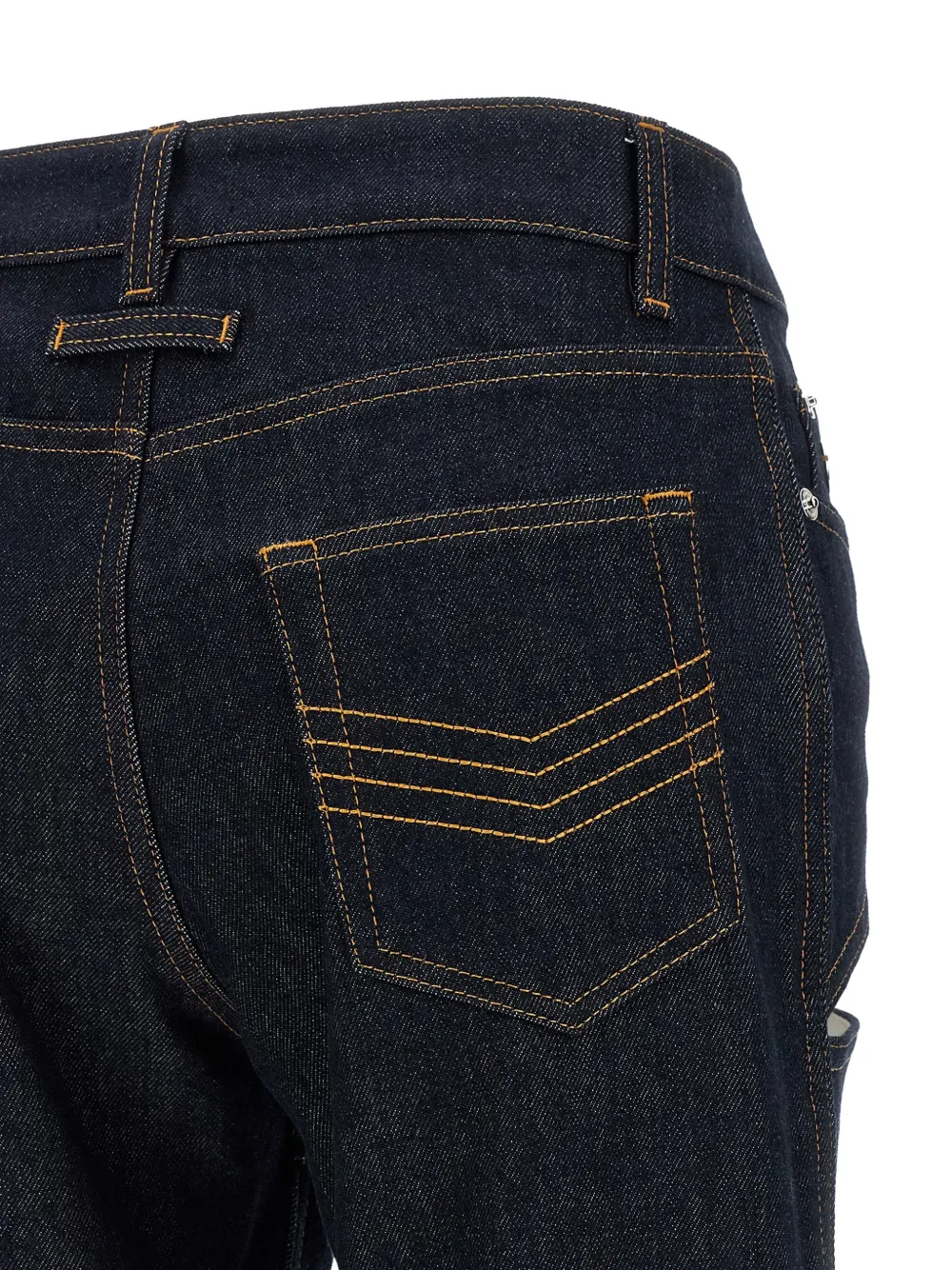 Jean Paul Gaultier Maxi jeans met omgeslagen pijpen Blauw