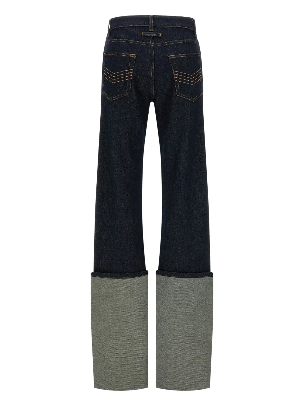 Jean Paul Gaultier maxi turn-up jeans - Blauw