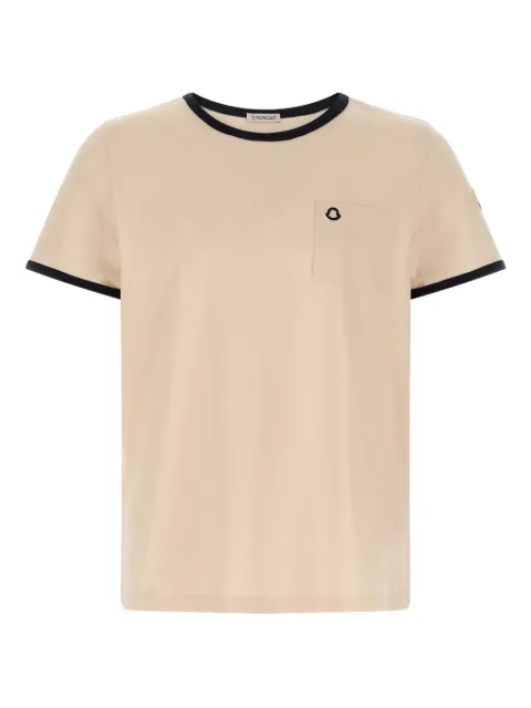 Moncler logo-embroidered cotton T-shirt