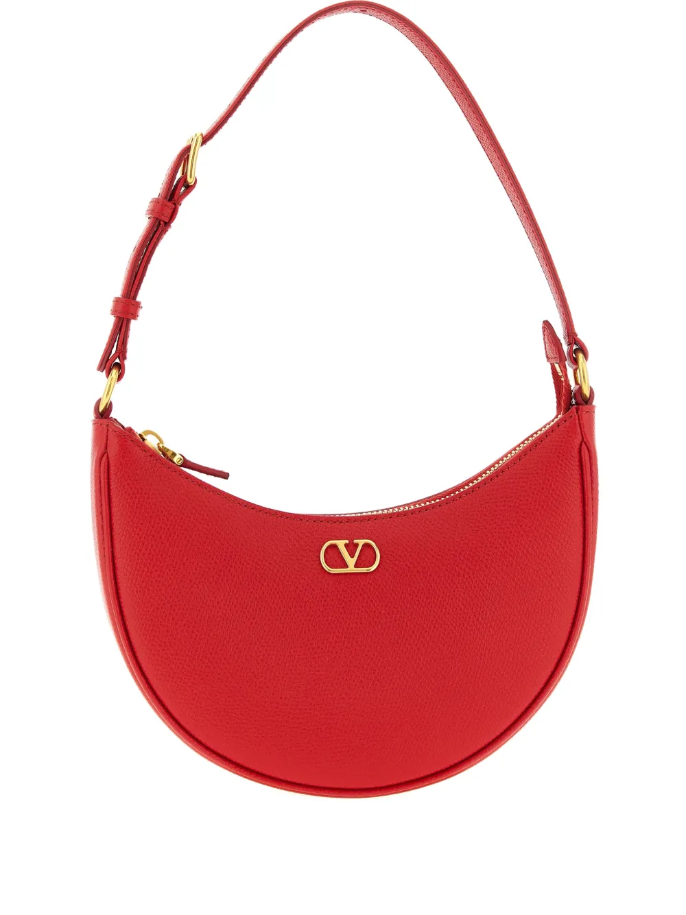 Valentino Garavani mini VLogo leather shoulder bag - Rosso