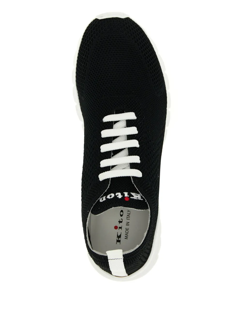 Kiton Knitwear sneakers met geborduurd logo Zwart