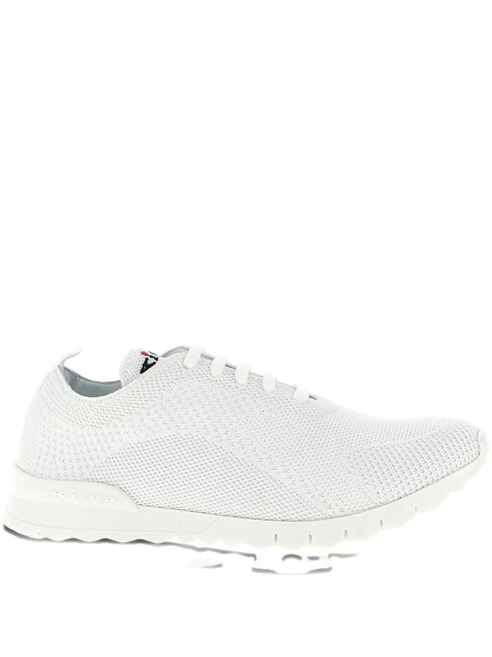 Kiton Fits lace-up trainers - Bianco