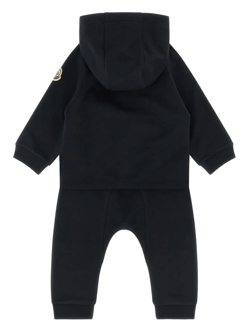  Moncler Enfant Logo Embroidery Zip Suit - Blue 