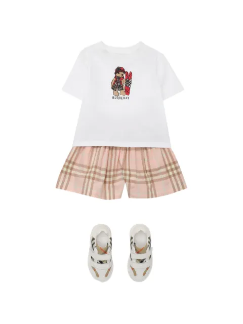 Burberry Kids short à carreaux