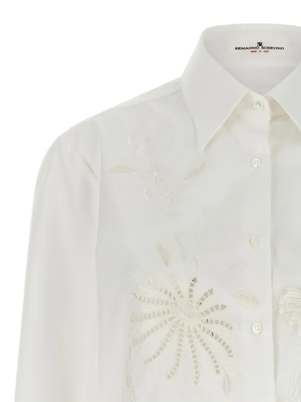 Ermanno Scervino フローラル シャツ | ホワイト | FARFETCH JP
