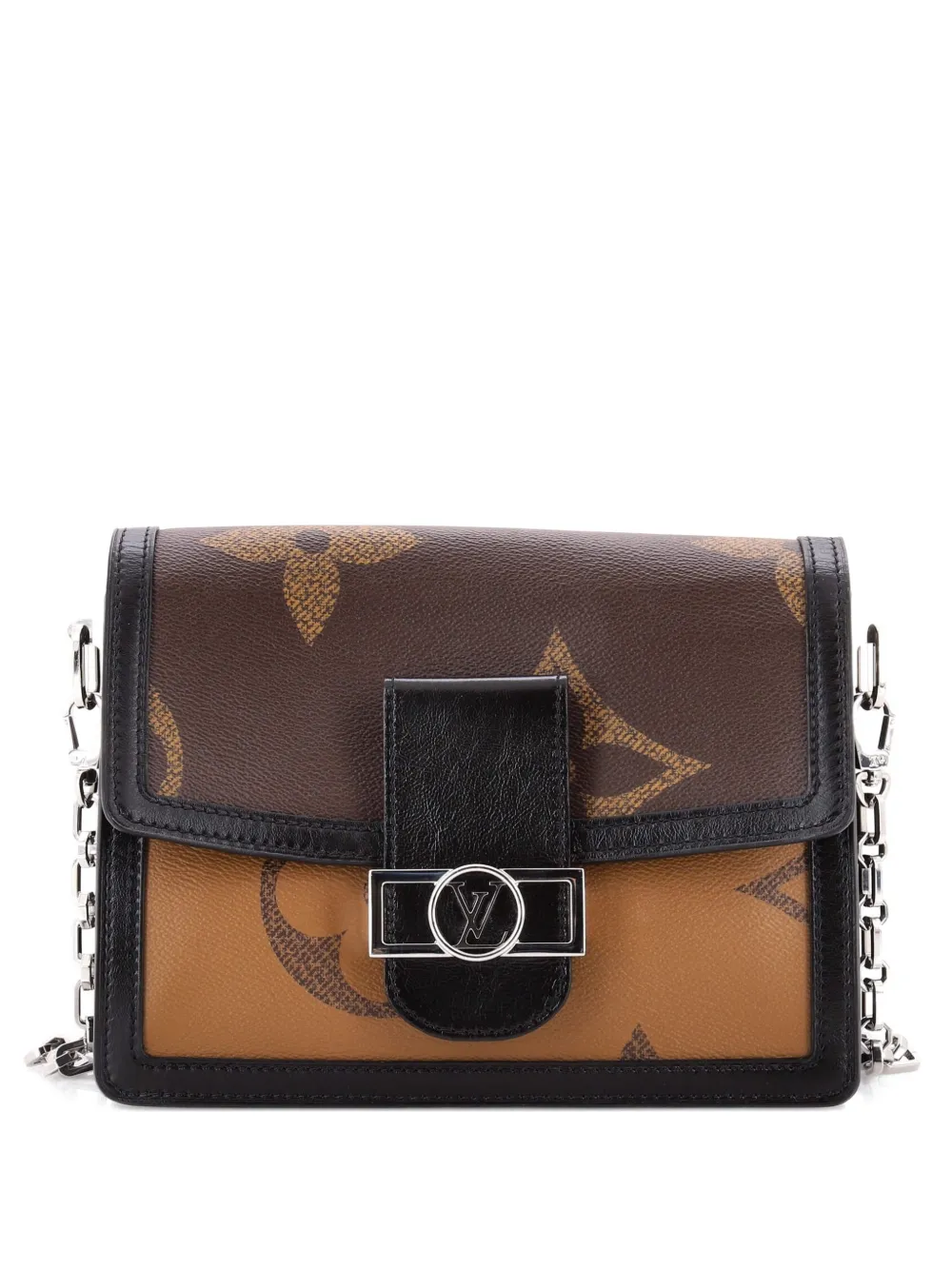 Louis Vuitton Pre-Owned Dauphine Shoulder Bag Reverse Monogram Giant MM crossbody bag - Brown