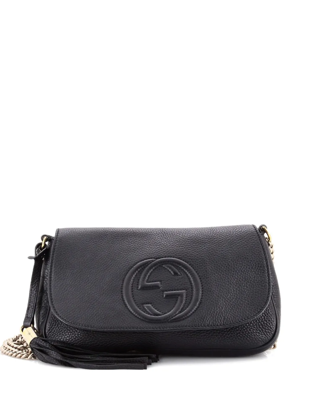 Gucci Pre-Owned Soho Chain Leather Medium crossbody bag - Nero