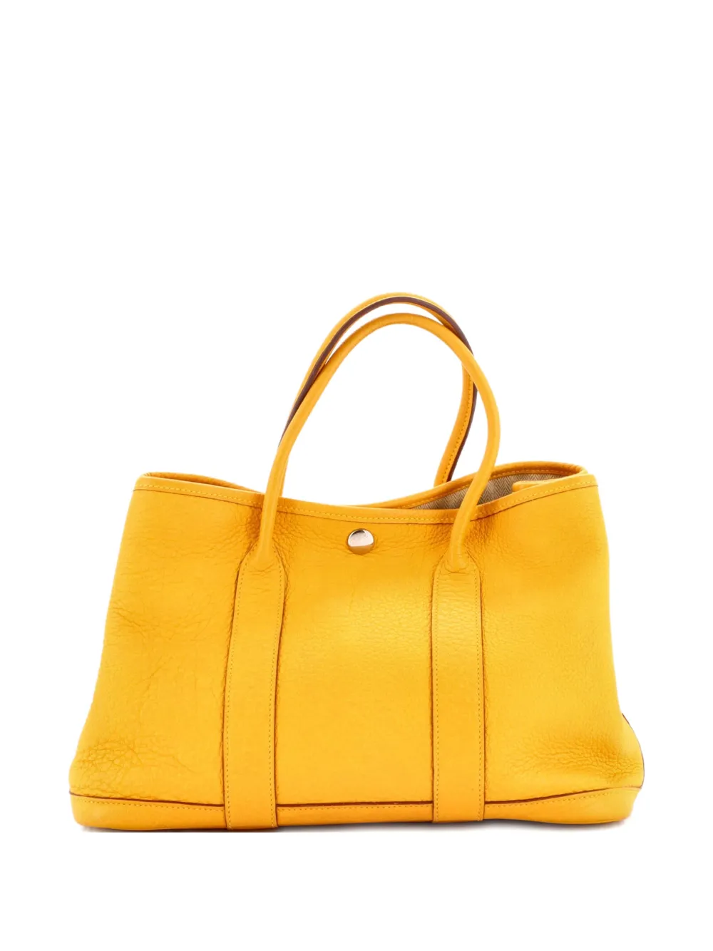 Hermès Pre-Owned Garden Party Leather 30 tote bag - Giallo