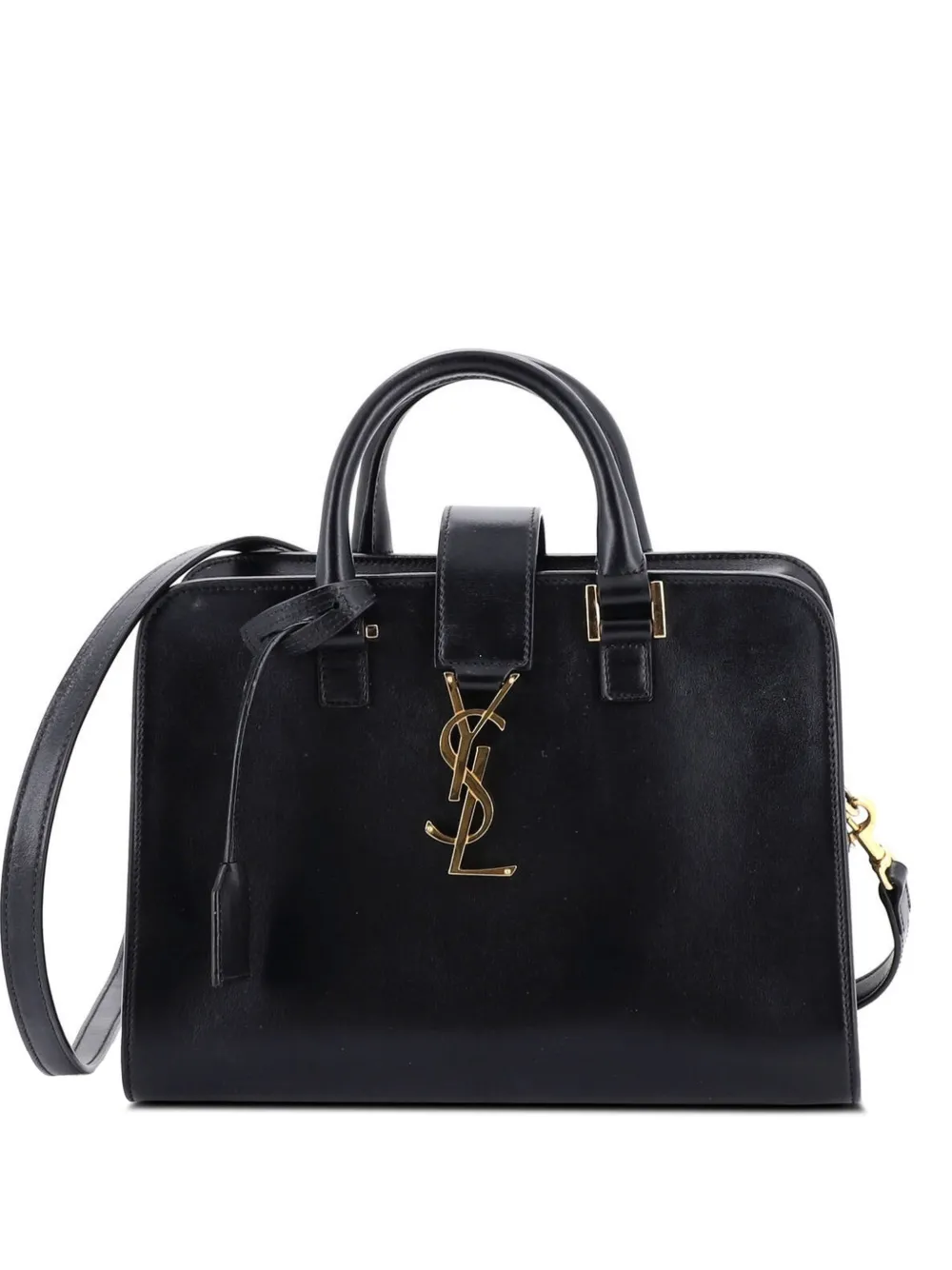 Saint Laurent Pre-Owned Monogram Cabas Leather Baby satchel - Nero