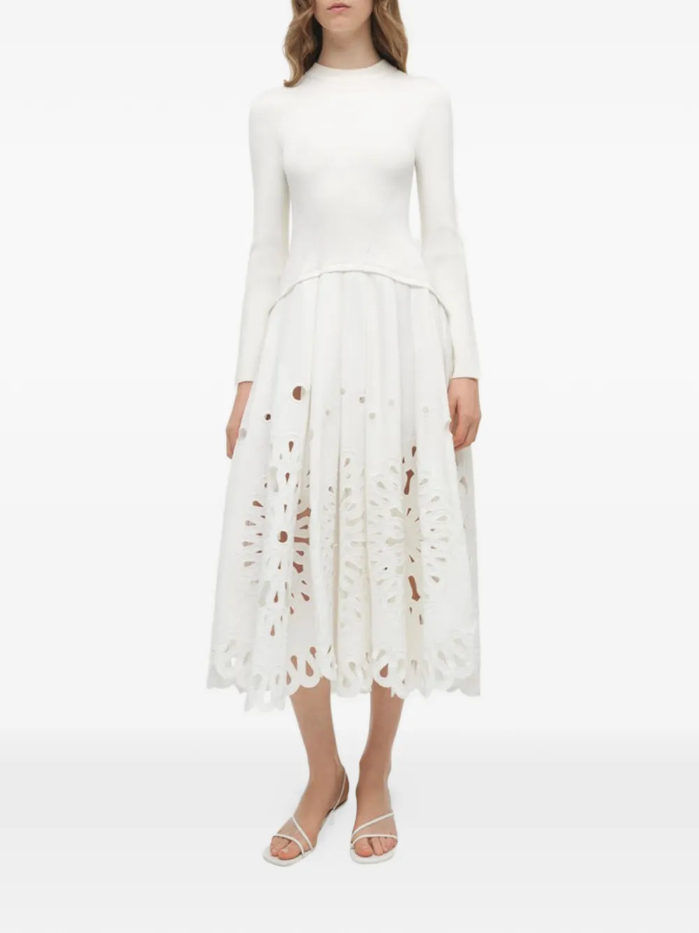 Simkhai Daila cut-out midi dress - Wit