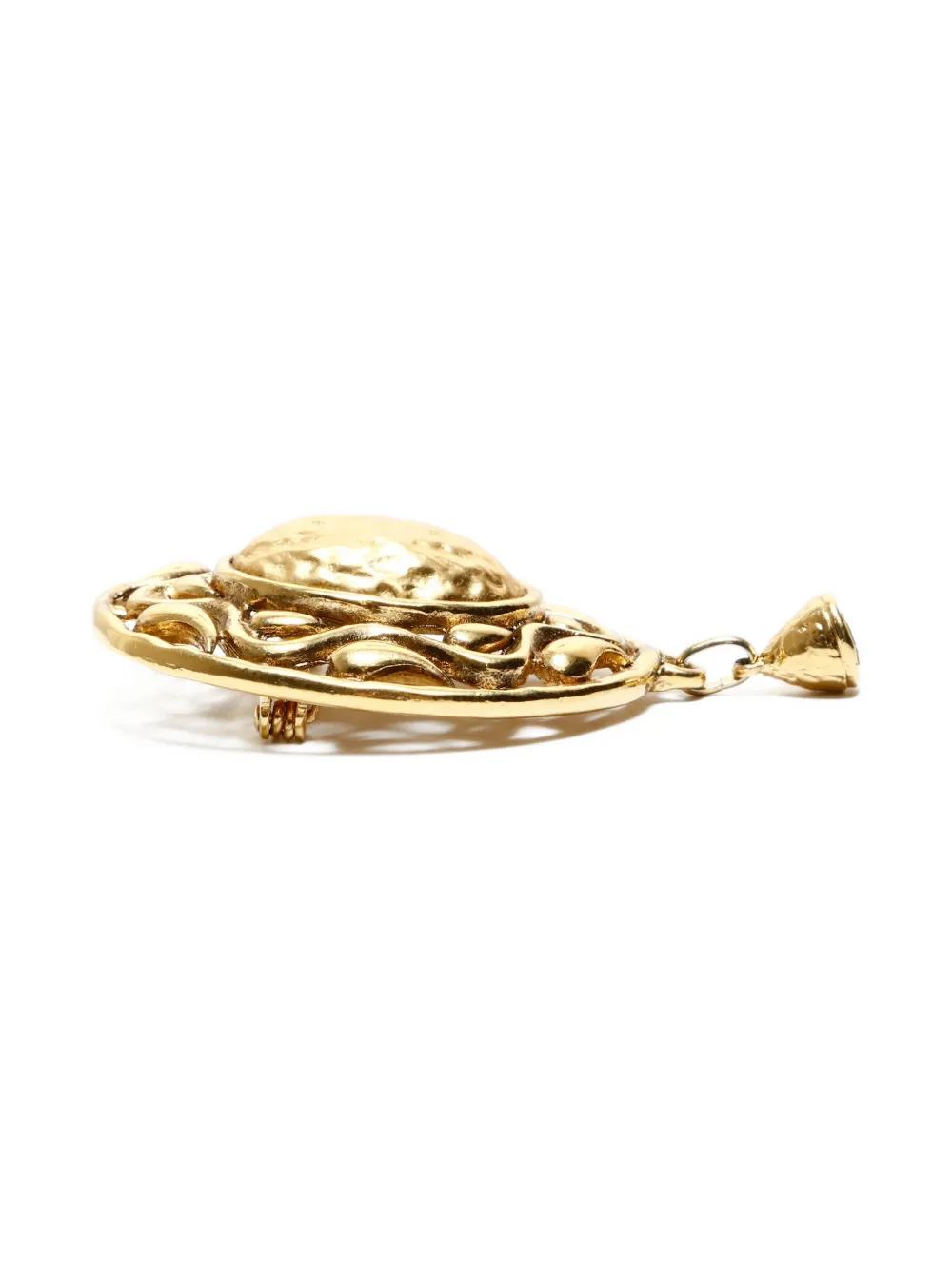 1970s-1990s Textured Brooch