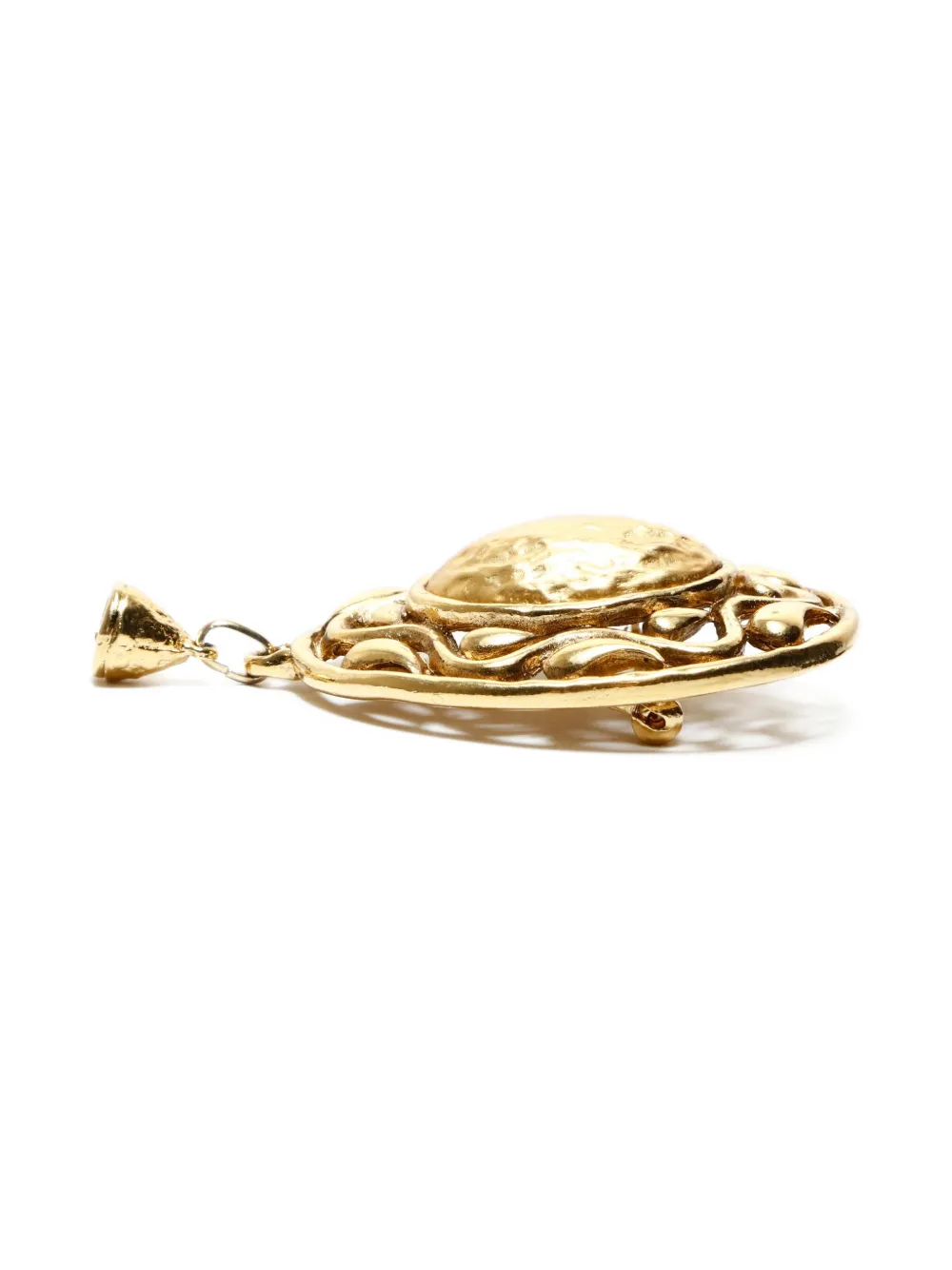 1970s-1990s Textured Brooch