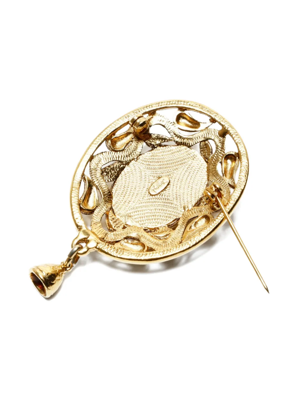 1970s-1990s Textured Brooch