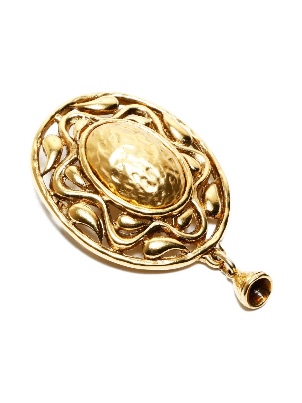 1970s-1990s Textured Brooch