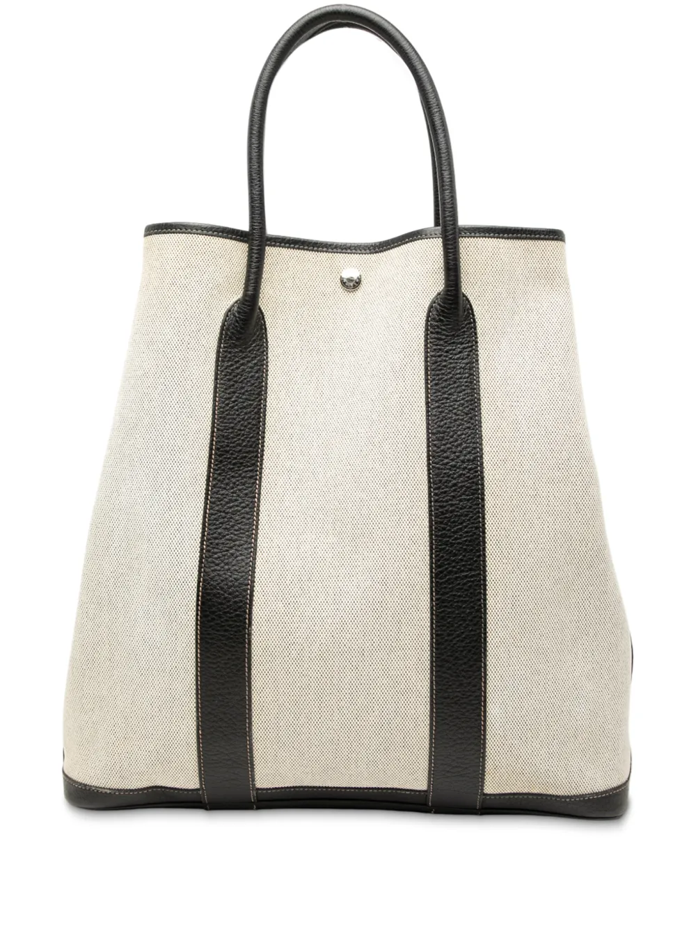 Hermès Pre-Owned 2006 Toile and Buffalo Leather Garden File 37 tote bag - Braun