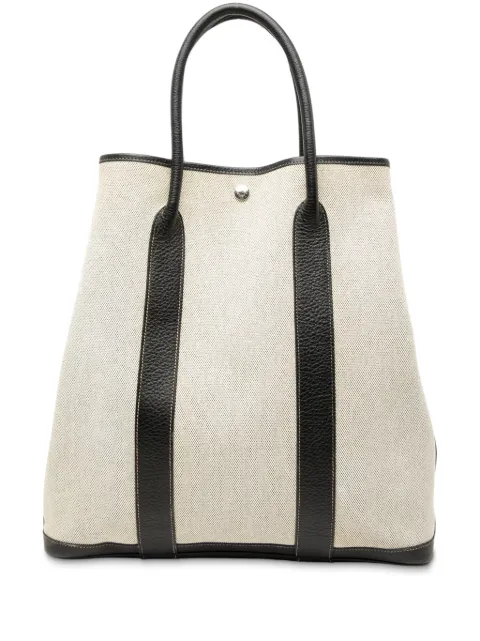 Hermès Pre-Owned 2006 Toile and Buffalo Leather Garden File 37 tote bag