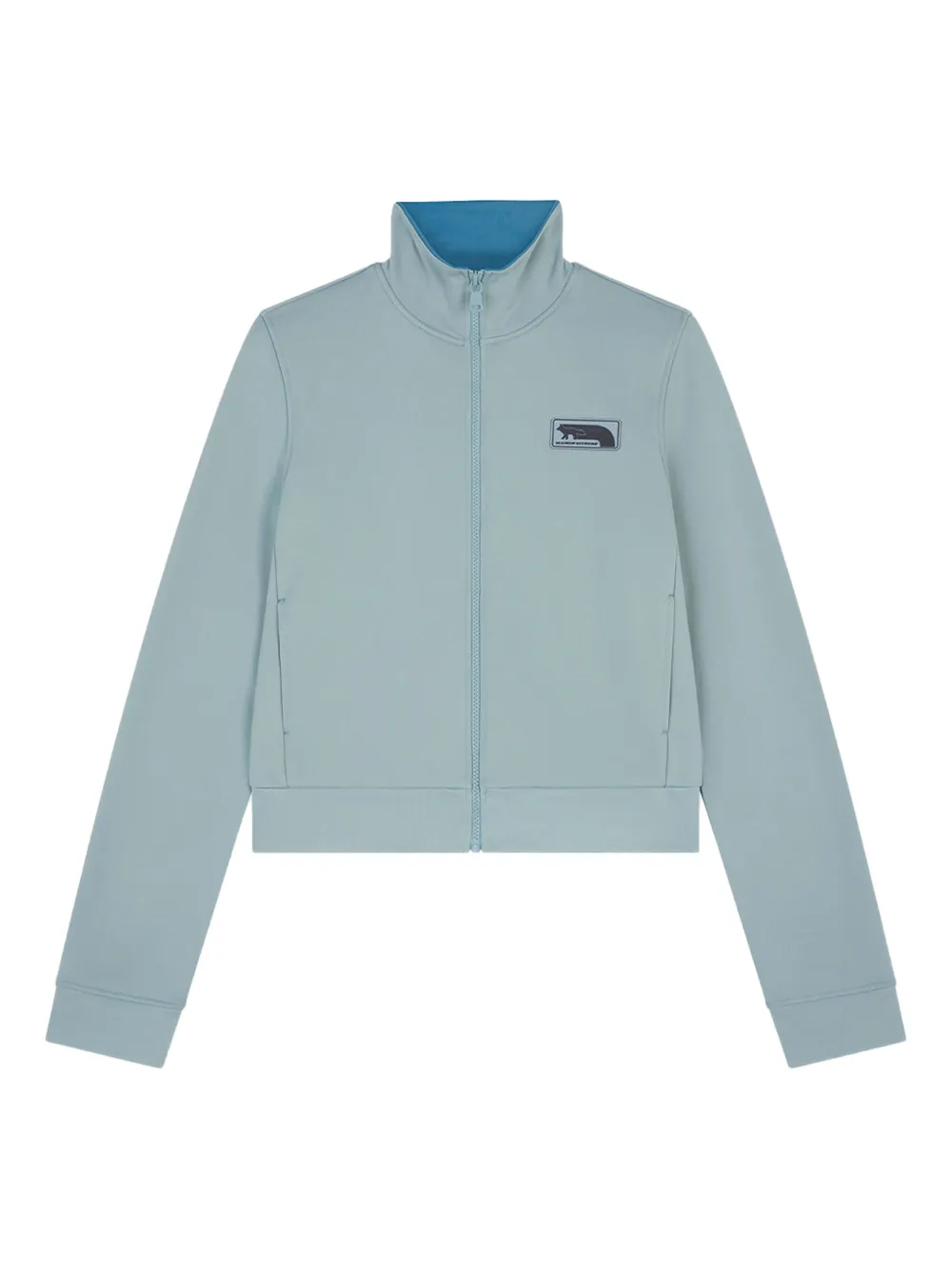Maison Kitsuné badge zip jacket - Blu