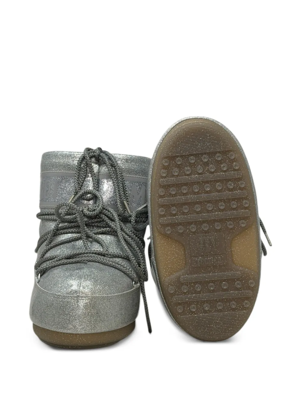 Moon Boot Icon Low snowboots met glitter Zilver
