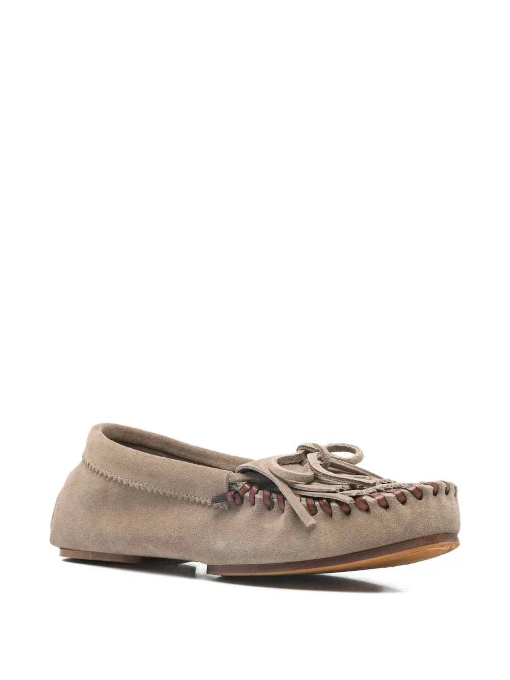 Paris Texas Indiana round-toe loafers Beige