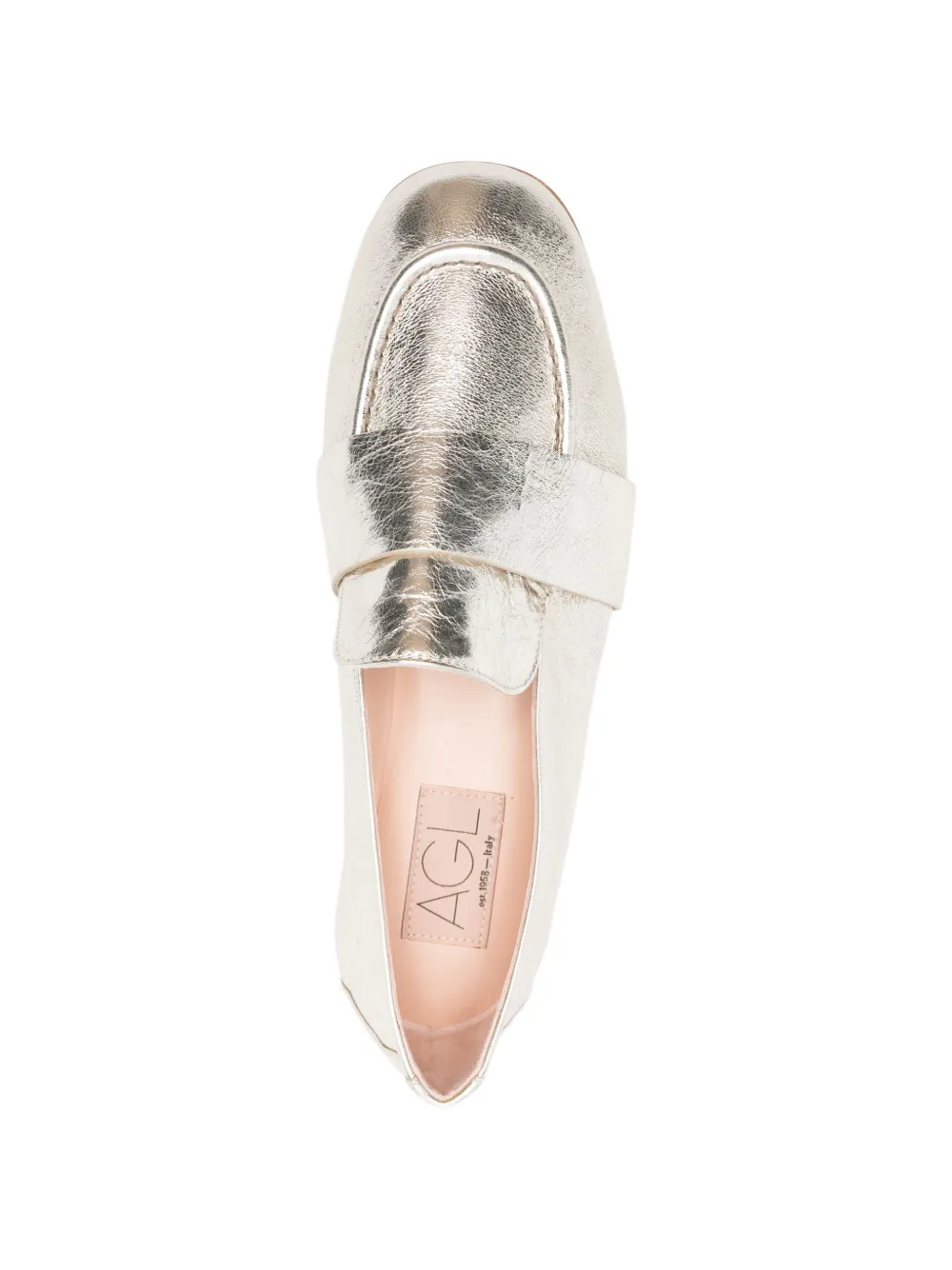 AGL Marienne loafers met ronde neus Goud