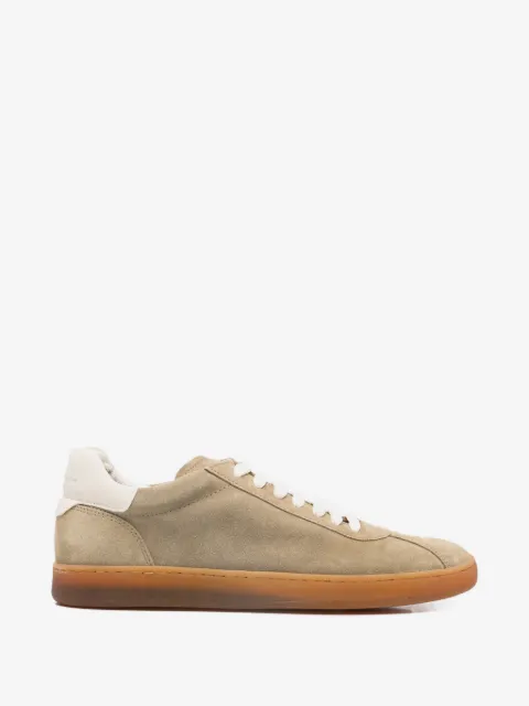 Officine Creative Ginnasio panelled suede sneakers